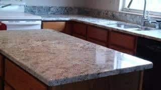 Kitchen island quartz countertop