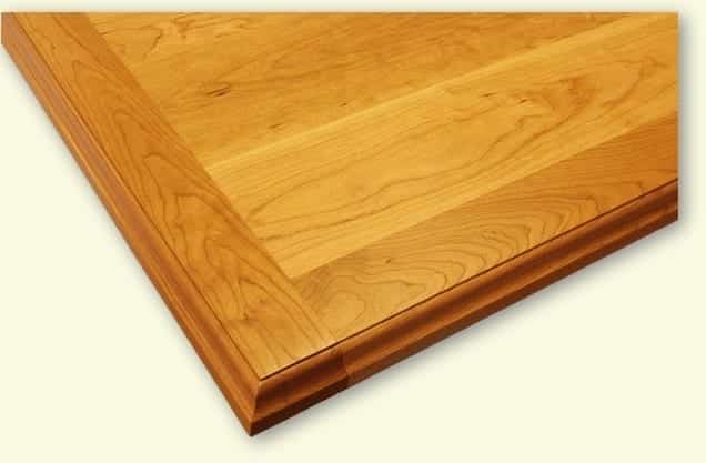 Breadboard End on Wood Countertop