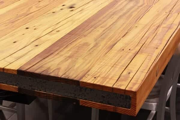 antique heart pine table top